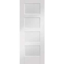 Shaker 4 Panel White Primed Internal Door